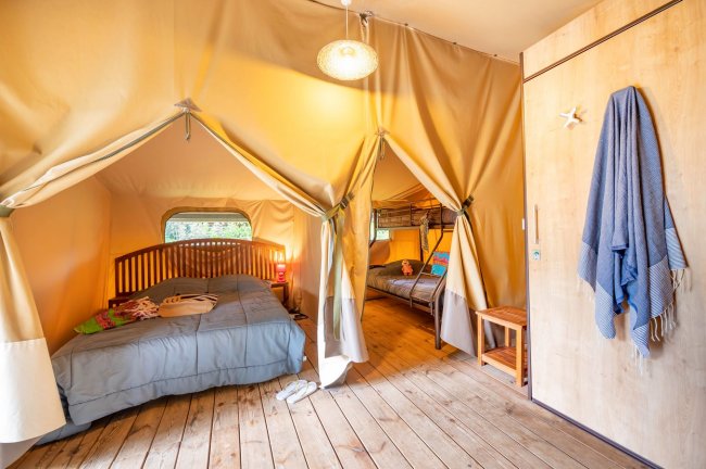 les chambres de la tente kenya