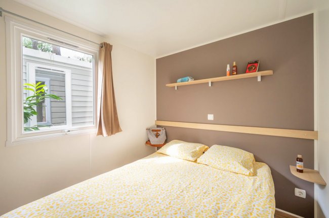 Chambre du mobil-home standard 6p 3ch